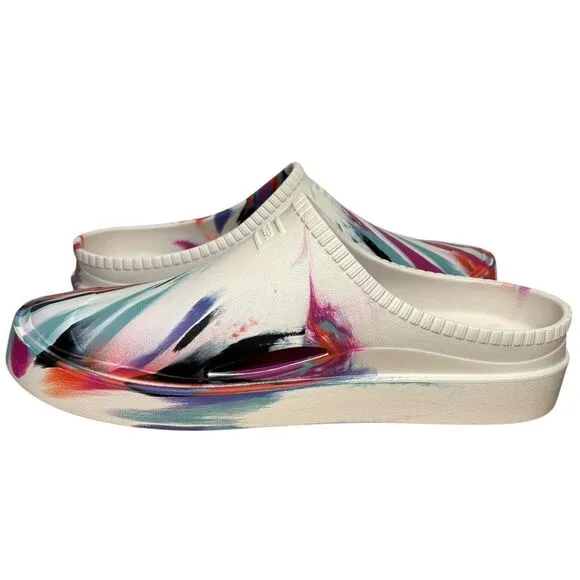 NEW Hunter White Marble In/Out Bloom Clogs US 12 EU 44 Slip-on Algae Foam Multi
