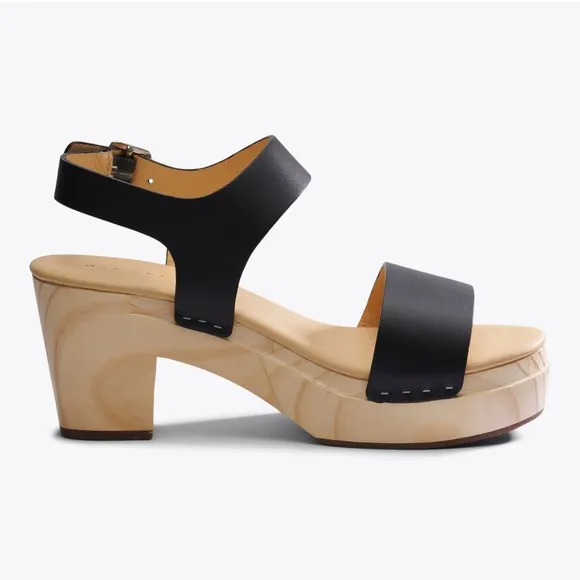 NEW IN BOX Nisolo All-Day Open Toe Clog in Black, Size 8