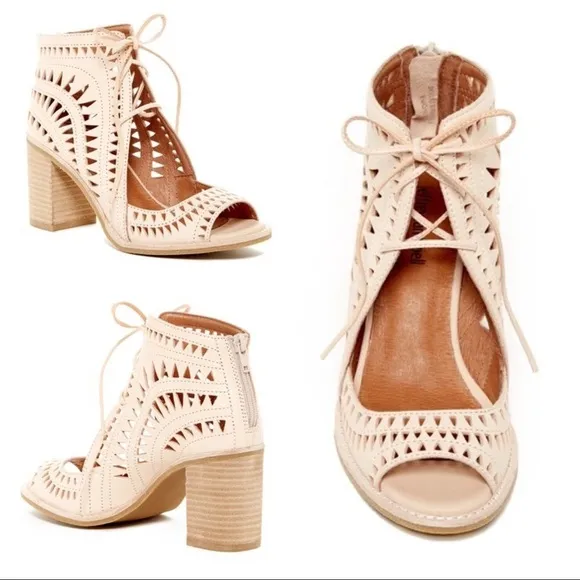 NEW Jeffrey Campbell Cordillo Sandal 9.5 Ankle Tie Heels