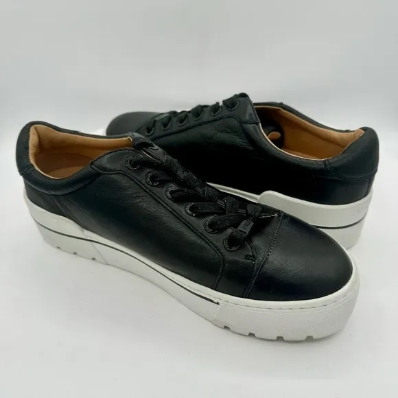 NEW J/SLIDES EVE Leather Women Sneakers  Size 7  Color Black  MSRP $159