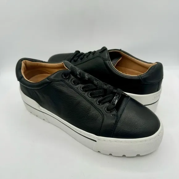 NEW J/SLIDES EVE Leather Women Sneakers  Size 7  Color Black  MSRP $159