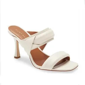 NEW Kurt Geiger London Brandy off-white leather slides
