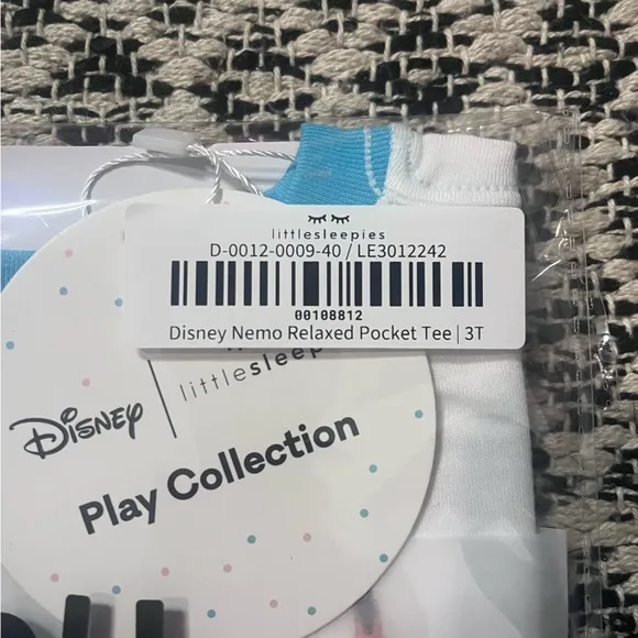 New Little Sleepies Nemo Relaxed Pocket Tee in White Size 3T