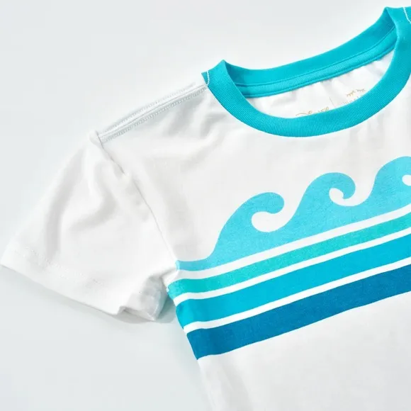 New Little Sleepies Nemo Relaxed Pocket Tee in White Size 3T