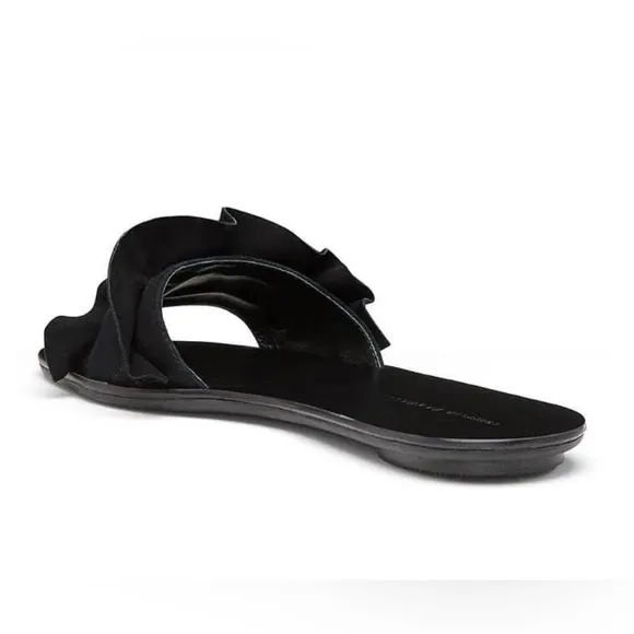 NEW Loeffler Randal Birdie Slides in Black Suede