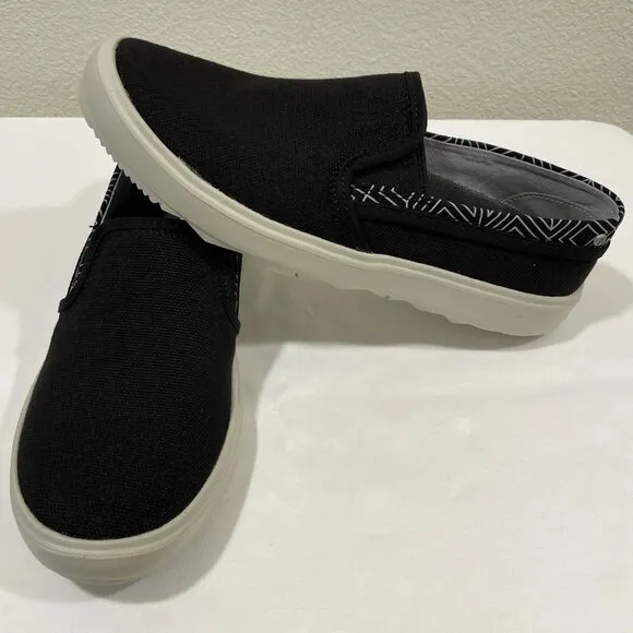 (NEW) MERRELL &quot;Around Town Black&quot; Slip On Canvas Sneaker, Black - 7