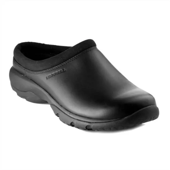 NEW MERRELL men's encore rexton slide ac clogs in black