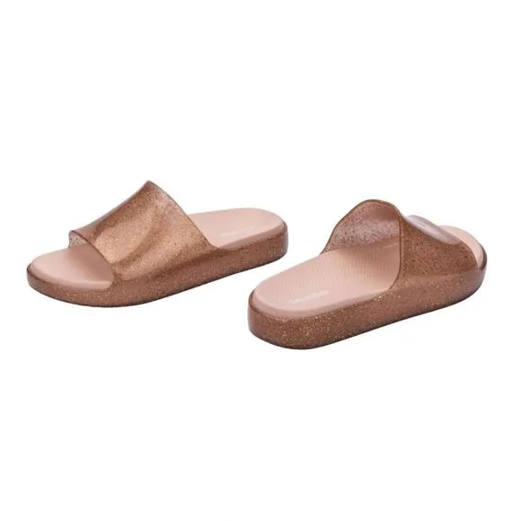 NEW MINI MELISSA kids' mini cloud slide in blush glitter