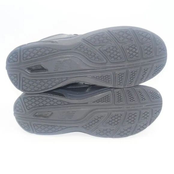 NEW New Balance Men's 7.5 Leather Black Walking Shoes Sneakers MW813BK