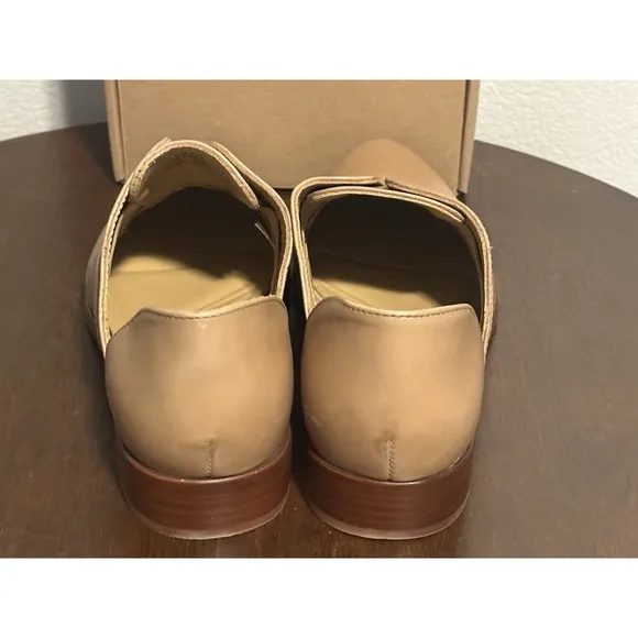 New NISOLO Emma d'Orsay Oxfords In Almond Beige Size 8.5 Luxury Sustainable