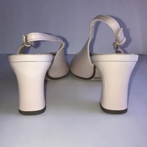 NEW Peter Kaiser Cream Open Toe Chunky Heel size 5
