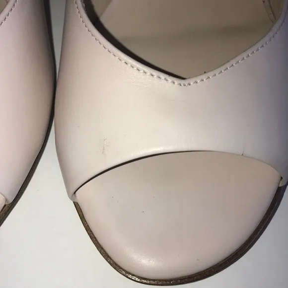 NEW Peter Kaiser Cream Open Toe Chunky Heel size 5