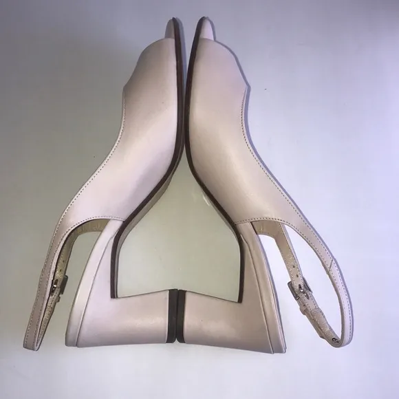 NEW Peter Kaiser Cream Open Toe Chunky Heel size 5