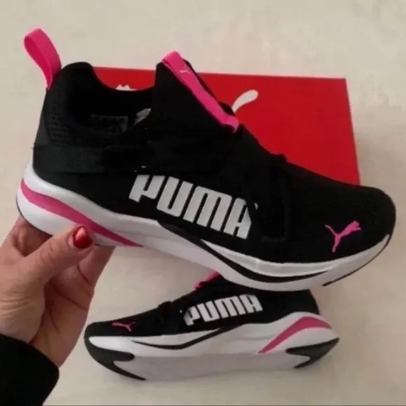 (NEW) PUMA Youth Girl’s Softride Rift Slip-On, Size: 4.5 (Youth Girl’s)