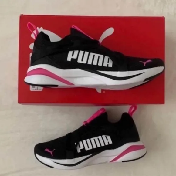 (NEW) PUMA Youth Girl’s Softride Rift Slip-On, Size: 4.5 (Youth Girl’s)