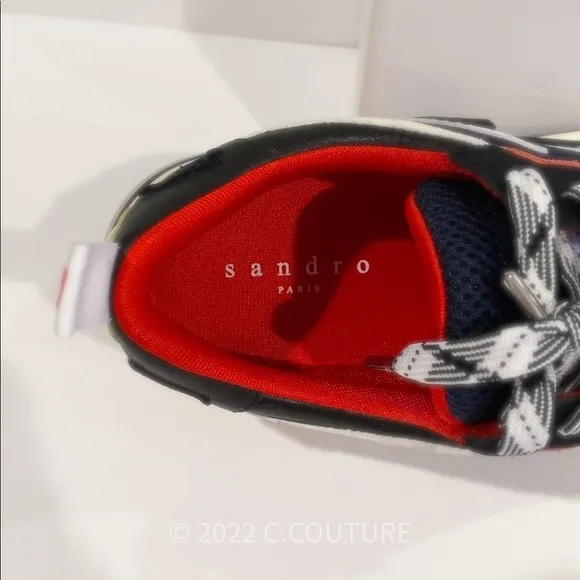 NEW Sandro Designer flame sneakers