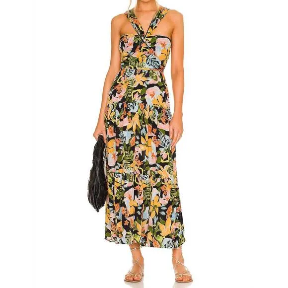 NEW SAYLOR starlee maxi dress in multi