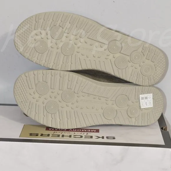 New! Skechers Men's  Melson slip-on Memory Foam Casual Shoe Brown