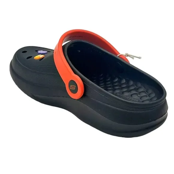New Skechers Women's Foamies Spongebob Mr.Krabs Slip-ons Black/Red Size 6