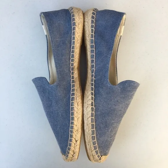 NEW SOLUDOS Chambray Espadrille Slip On Size 11