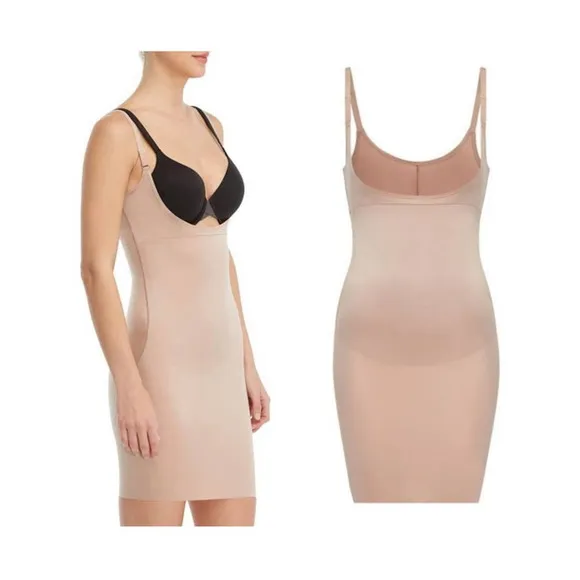 New SPANX SmartGrip Open-Bust Full Foundation Slip Size XS