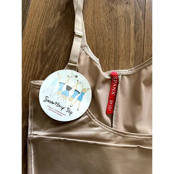 New SPANX SmartGrip Open-Bust Full Foundation Slip Size XS