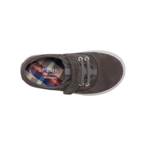 NEW SPERRY boy's spinnaker washable slip ons in grey