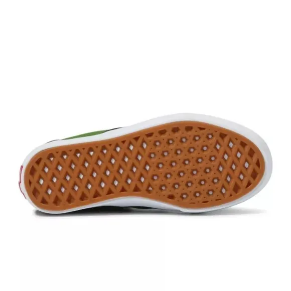 NEW Vans Kids 2-TONE Comfycush Slip-On Skate Shoe Cactus/Black Size 10.5K