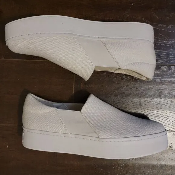 NEW Vince Warren Slip On Sneaker Womens 11 Comfort Casual Timeless Neutral