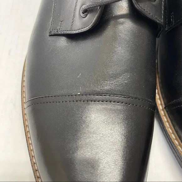 NEW Vintage Foundry Leather Oxfords Shoes Lace Up Black Sz 10