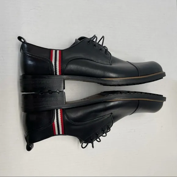 NEW Vintage Foundry Leather Oxfords Shoes Lace Up Black Sz 10