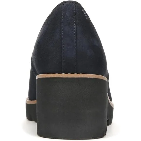 NEW Vionic Aster Willa Loafer Women's Size 6 M Navy Suede Leather Orthodic Comfy