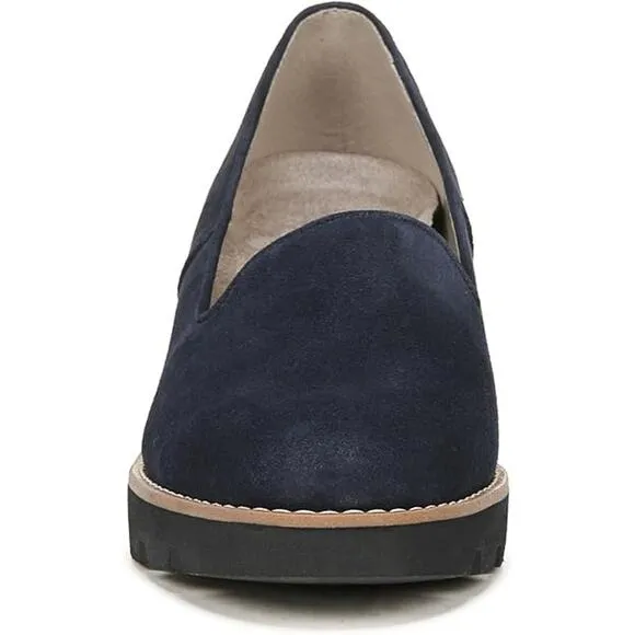 NEW Vionic Aster Willa Loafer Women's Size 6 M Navy Suede Leather Orthodic Comfy