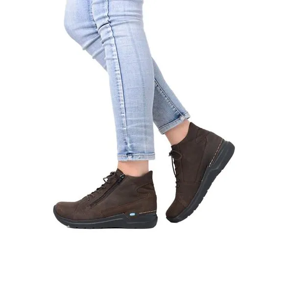 NEW WOLKY women's why shoes in brown nubuck