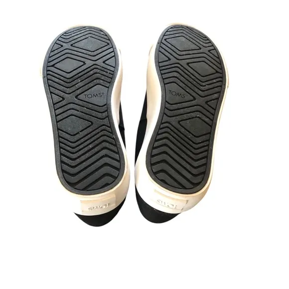 NEW🌟Ortholite TOMS Alp Fenix Platform Slip On Black‎ Canvas Sz 9.5 career comfy