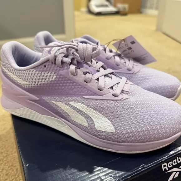 NEW☄️Reebok Women's Nano X3 Purple Oasis/Cold Grey/Vector Blue Sneakers Sz. 7.5