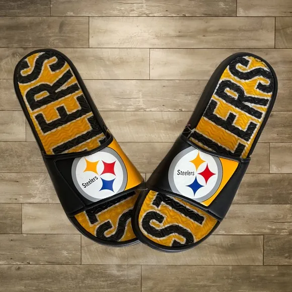 NFL • Pittsburgh Steelers Team Gel Slides Logo Sandals