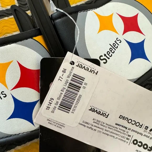 NFL • Pittsburgh Steelers Team Gel Slides Logo Sandals