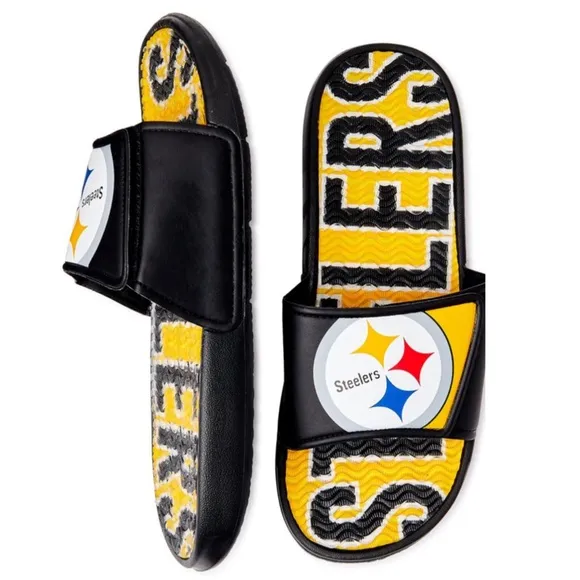NFL • Pittsburgh Steelers Team Gel Slides Logo Sandals