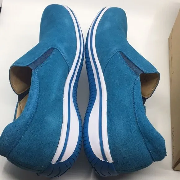 NIB Alegria Men’s Aaron Blur Suede Slip On Shoes - Size 47 EU 13 US