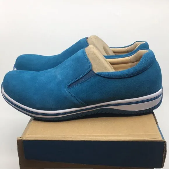 NIB Alegria Men’s Aaron Blur Suede Slip On Shoes - Size 47 EU 13 US