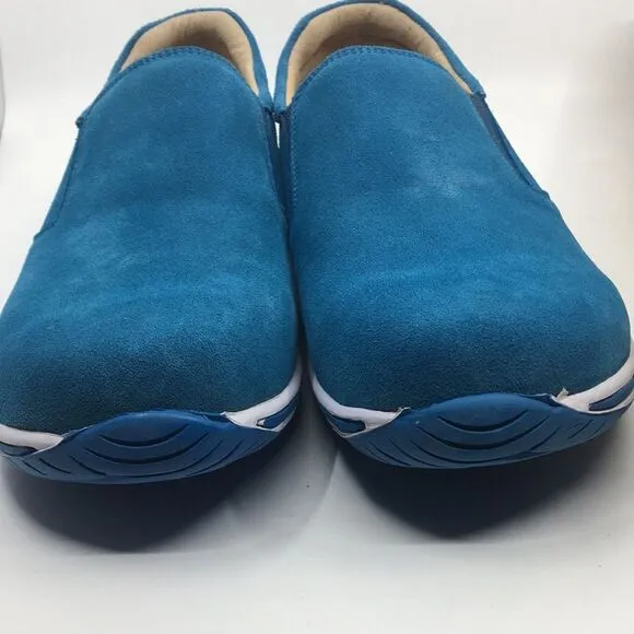 NIB Alegria Men’s Aaron Blur Suede Slip On Shoes - Size 47 EU 13 US