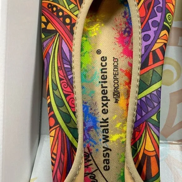 NIB A’rcopedico Women’s Lolita Art Edition Slip On Ballet Flat Walking - Size 8