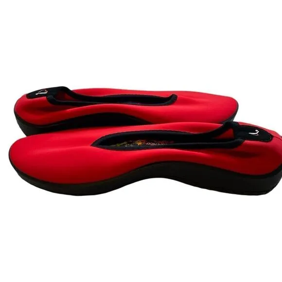 NIB A’rcopedico Women’s Lolita Red Slip On Ballet Flat Walking Comfort- Size 8.5