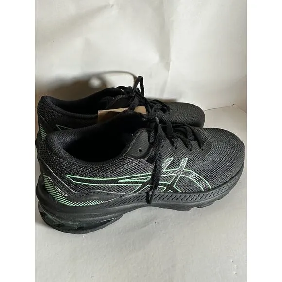 NIB Asics GT-1000 11 GS Kids Running Shoes Size 4 Grey/New Leaf Sports Youth
