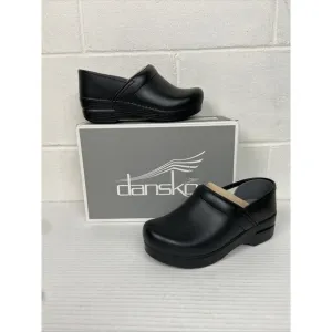 NIB DANSKO Professional Leather Black Clog EU 36/US 5.5-6 Occupational Comfy NEW