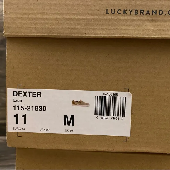 NIB Lucky Brand Dexter Washed Canvas Slip On