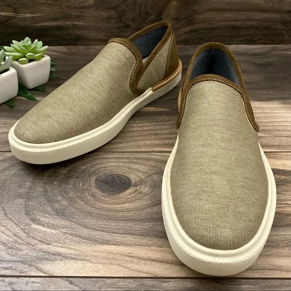 NIB Lucky Brand Dexter Washed Canvas Slip On