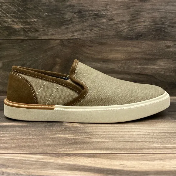 NIB Lucky Brand Dexter Washed Canvas Slip On