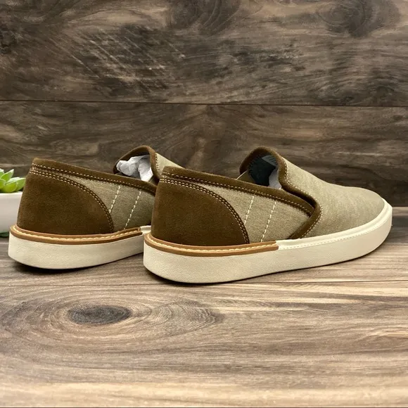 NIB Lucky Brand Dexter Washed Canvas Slip On
